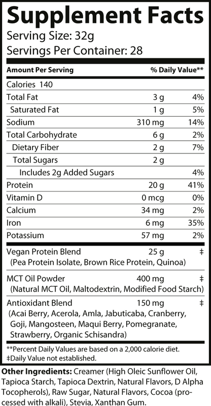 Vegan Protein (Chocolate Milkshake)